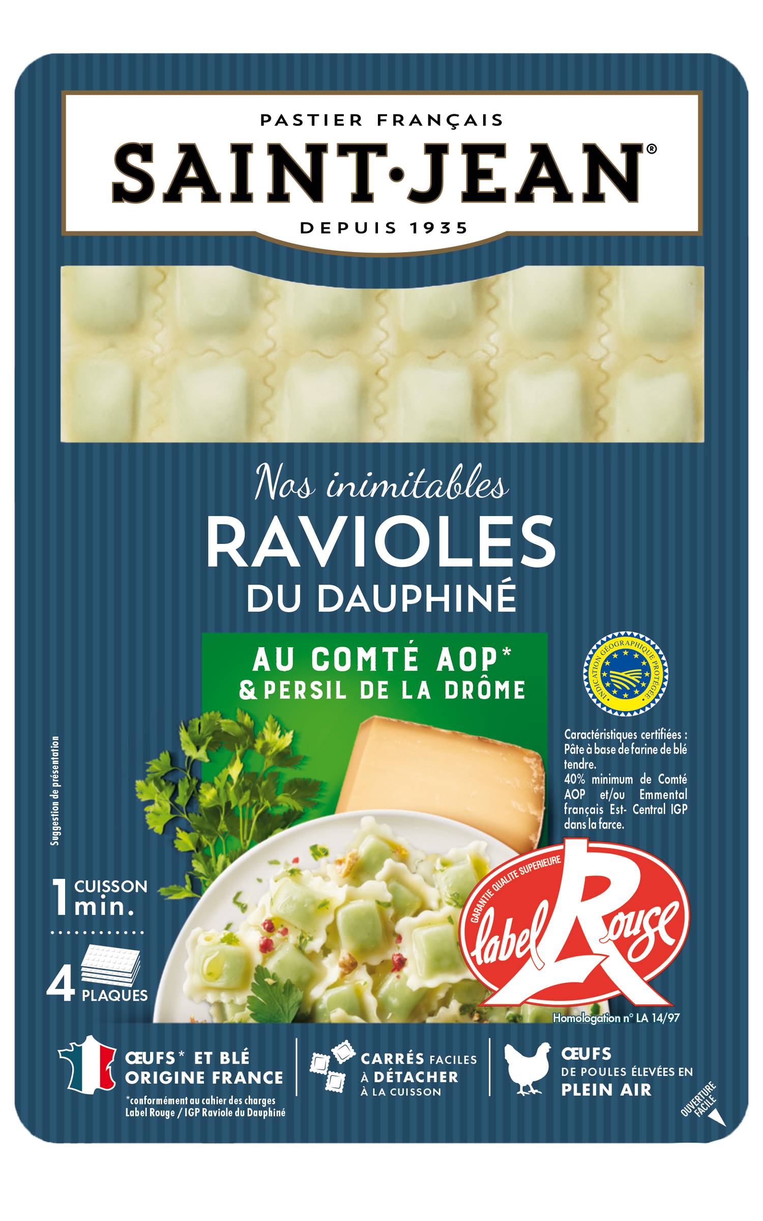 Ravioles du Dauphiné Label Rouge IGP 4 plaques