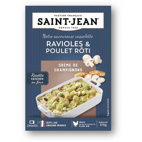 Achat de Cassolette de Ravioles & poulet rôti - 310g