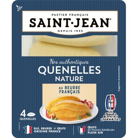Achat de Quenelles nature au beurre de Bresse AOP - 340g (4x85g)
