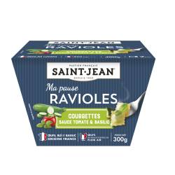 BOX RAVIOLES COURGETTES, SAUCE TOMATE AU BASILIC